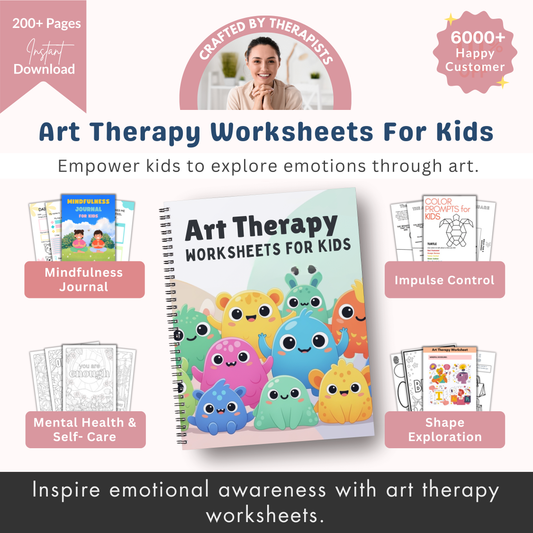 200+ Kids Art Therapy Bundle (Wellness)